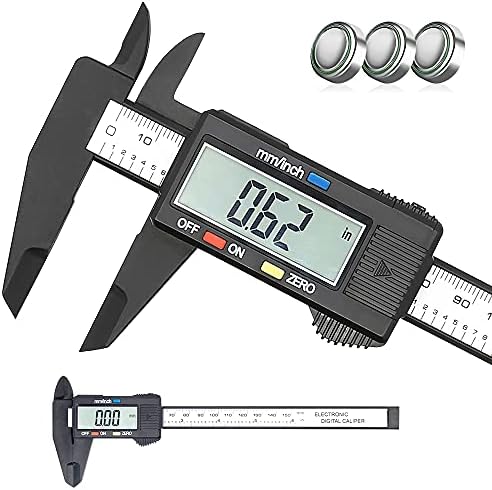 Electronic Digital Caliper Plastic Vernier Caliper Caliper Measuring Tool With Inch Millimeter Conversion Extra Large Lcd Screen 0 6 Inch 0 150 Mm Auto Off Featured Micrometer Ruler Buy Online At Best Price In Uae