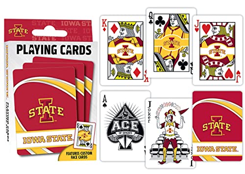 Image of MasterPieces Family Games - NCAA Iowa State Cyclones Playing Cards - Officially Licensed Playing Card Deck for Adults, Kids, and Family