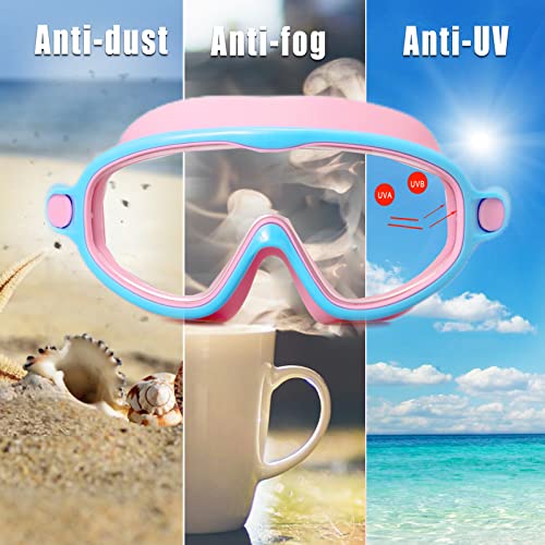 JINPXI Gafas de Natación para Niños Con Gran Angulo de Visión, Anti-Vaho, Anti-UV, Sin Fugas - Para Edades de 3 a 12 Años - imagen 6
