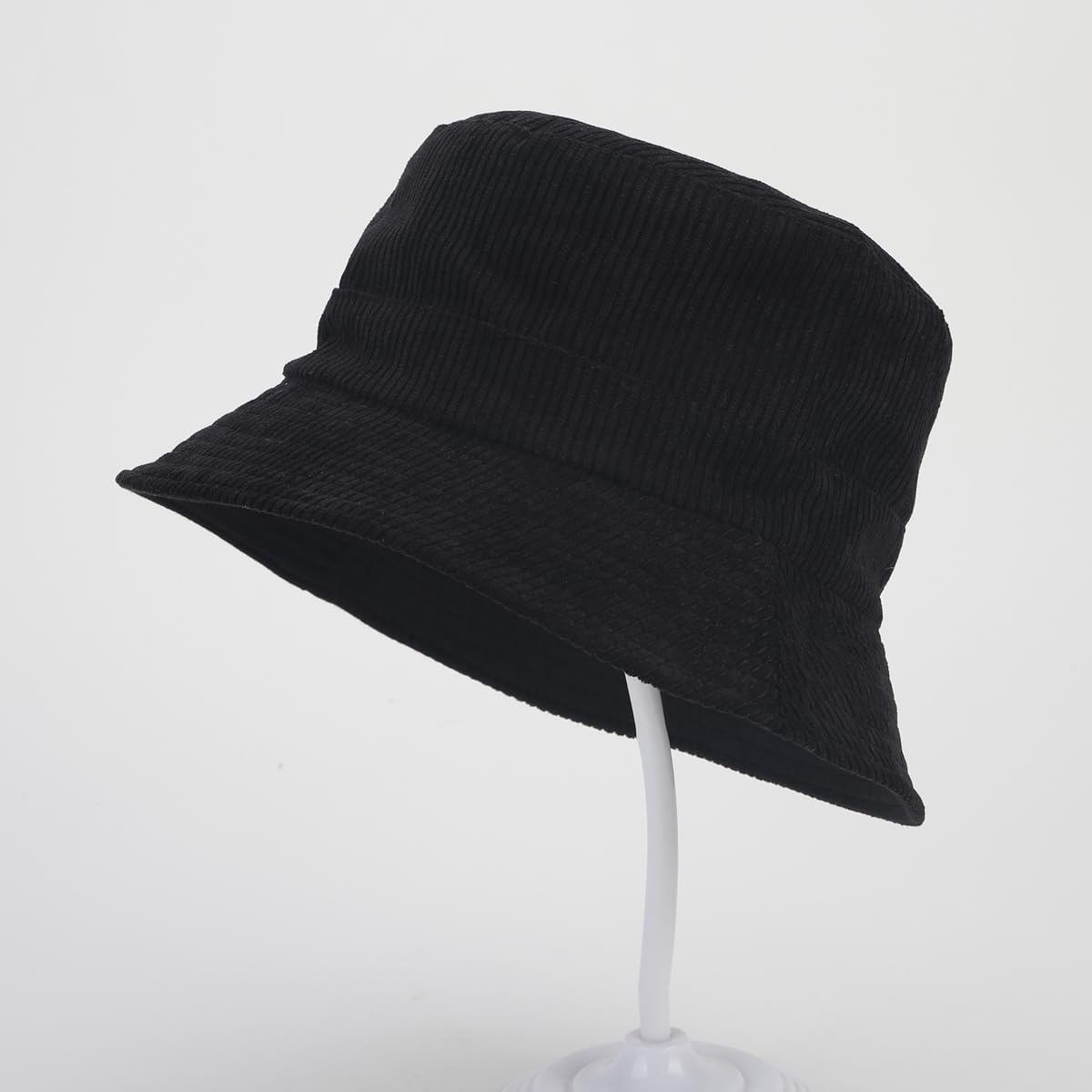 Quanhaigou Corduroy Bucket Hats Unisex Reversible Travel Daily Cap for Men Women Teens - Image 2