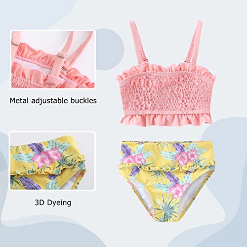 Image of Moon Tree Girls Two Piece Bikini Swimsuits Bathing Suit Athletic Swim Suit
