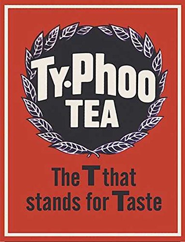 EcoolTy-phoo tea the T that stands for taste retro shabby chic vintage style picture metal wall plaque sign fridge magnet