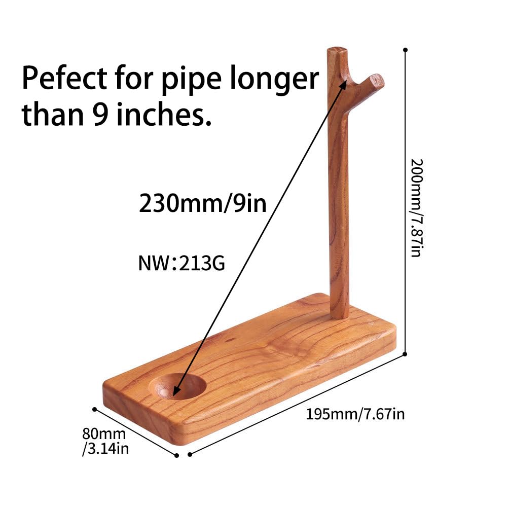 Amazon.com: Tom's Wheezes Wooden Tobacco Pipe Stand Holder for
