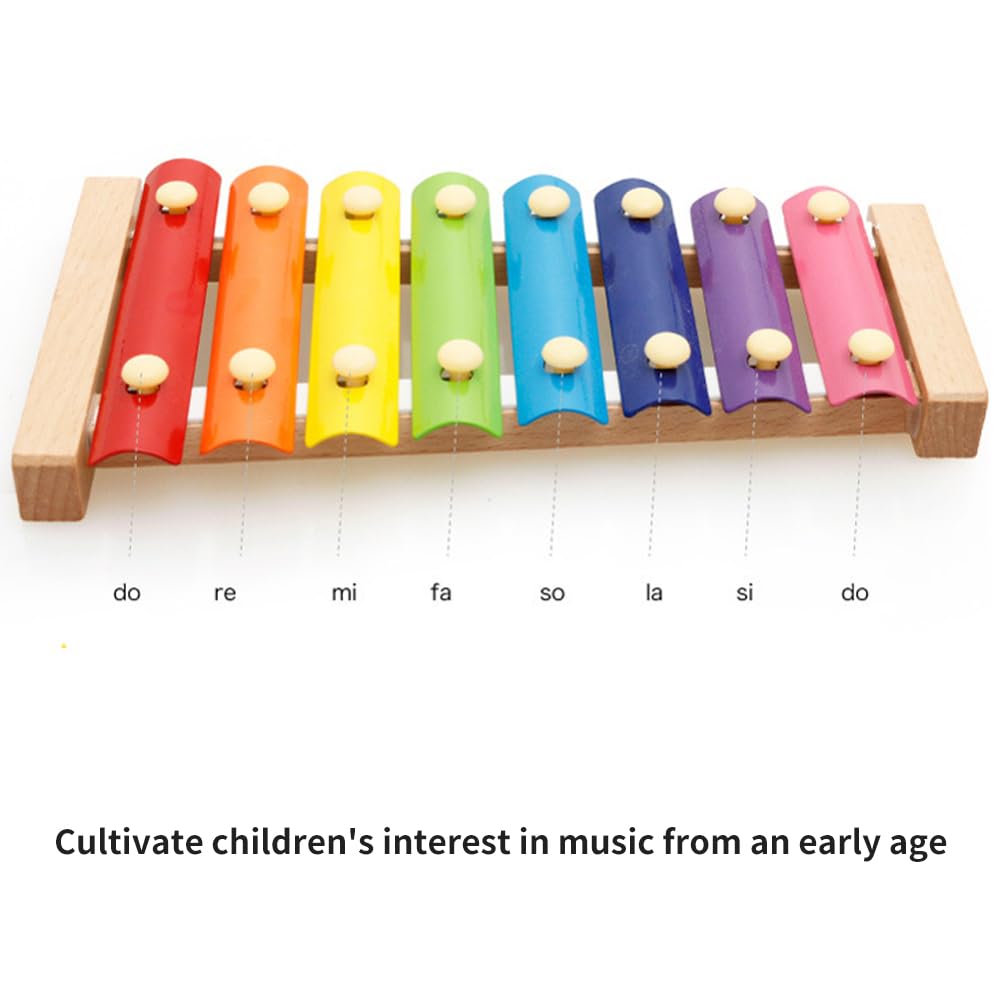 Xilofono Bambini Colorato Professionale, Strumento Musicale per Bambini, Giocattoli Musicali