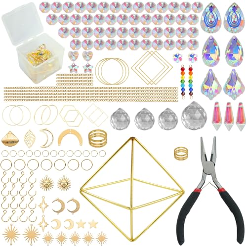 Attrape-soleil en cristal pour carillon éolien et kit bricolage de 400 pièces