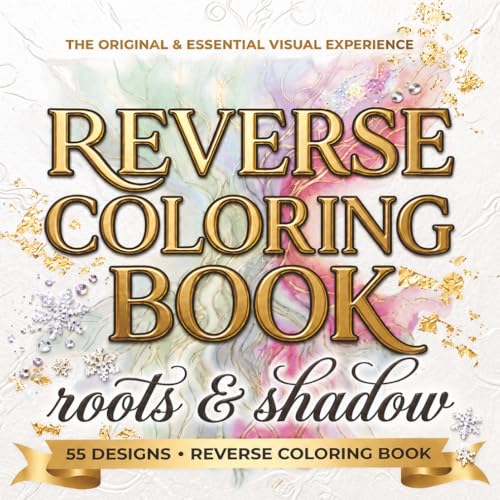 Reverse Coloring Book for Adults: Roots & Shadow: 55 Botanical Designs for Relaxation and Creativity (Atelier Reverse) image 2