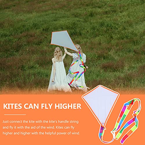 Nuobesty 9JOE9U07BW0856NC10T676B97 Kite 3 Sets Diy Blank Painting Kite Kids Kite Making Kit Decorating Coloring Kite Long Tail Kites thumb #2