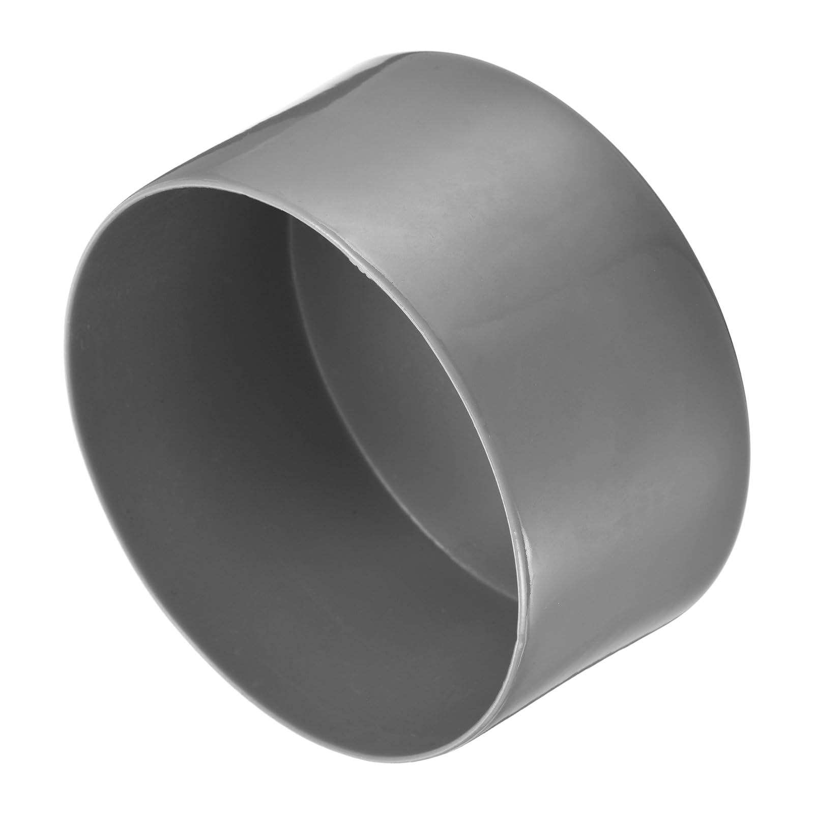 uxcell 4pcs Rubber End Caps 85mm ID Vinyl Round End Cap Cover Screw Thread Protectors Dark Grey, 50mm Height