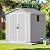 Devoko 6x6 FT Plastic Outdoor Storage Shed - Lockable Resin Tool Shed with Window & Floor - Easy Assembly for Garden, Backyard, Light Gray