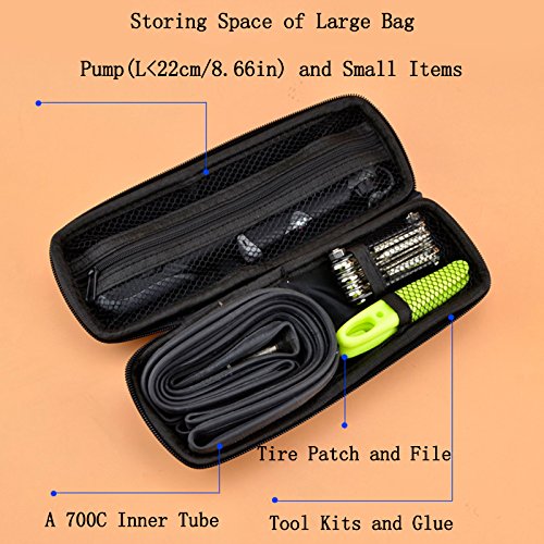 ZZ Lighting Bicycle Zip Case Tool Bag Mountain Bike Repair Kit Waterproof Capsule Box for Water Bottle Cage Large - Thumbnail 5