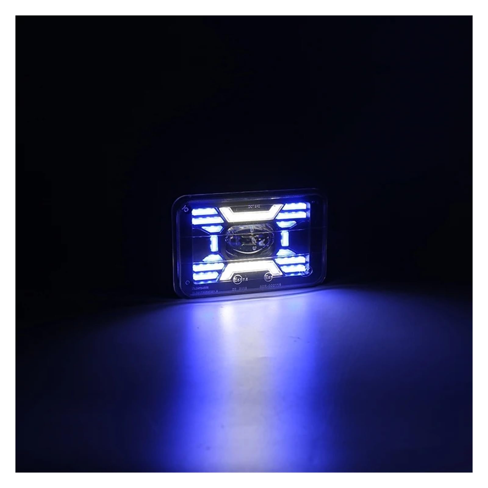Pour Suzuki DRZ 1 Pièces DOT Noir Moto DRL Lampe 4X6 Phare LED Phare Universel Moto
