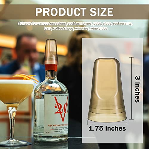 Giet Uitloop Covers 18 Stuks Doorschijnende Drank Schenker Covers Universele Fles Giet Dispenser Liquor Fles Cap Covers… - Image 3