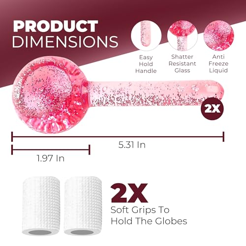 Image of Ice Globes for Face 2Pcs-Enhancing Daily Beauty with Ice Globes for Facials