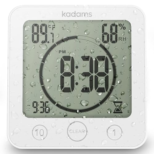 KADAMS Multi-Function Shower Clock Timer