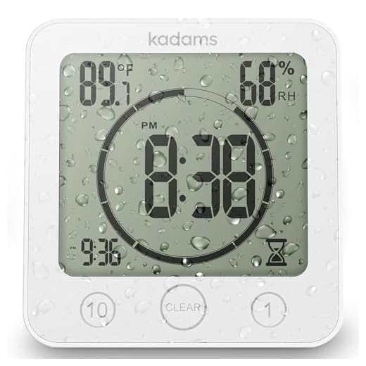 KADAMS Multi-Function Shower Clock Timer