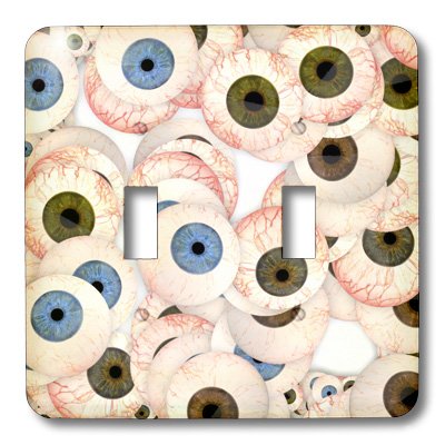 Interrupteur à bascule Eyeball Collection au design graphique 3dRose - 3