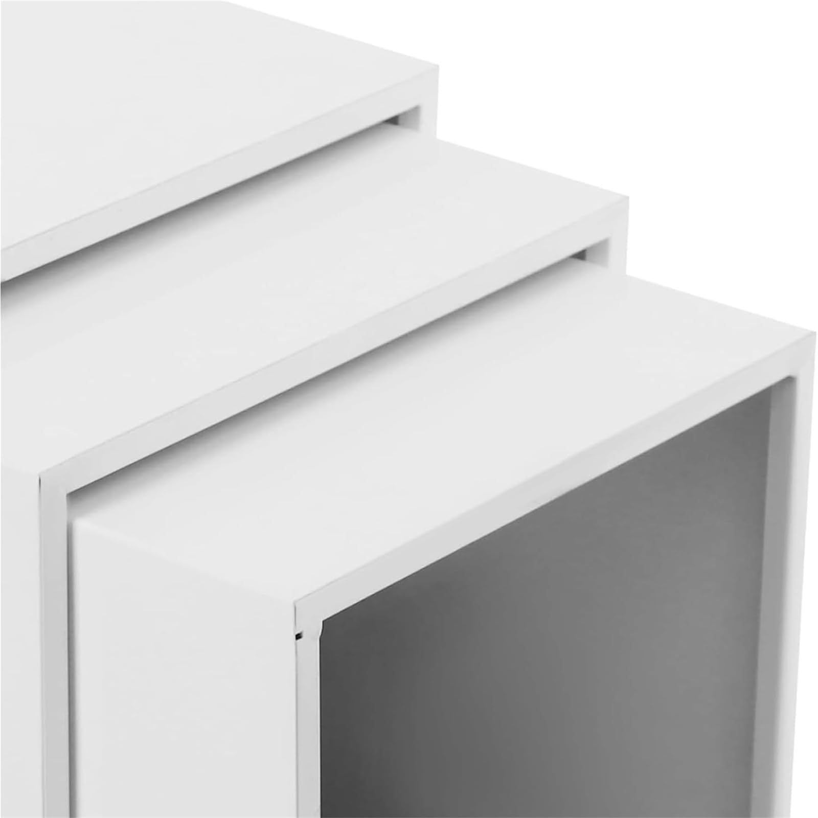 Metall-Ständer für Ausstellung, quadratisch, für Kuchen, Dessert-Tischsäulen, Party, Hochzeitsdekoration, Skulpturen-Display-Säule, 5 Stück
