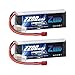 Zeee 3S LiPo Battery 2200mAh 11.1V 35C Soft Case Battery with Deans T Connector for DJI Airplane RC Quadcopter Helicopter Drone FPV (2 Pack)