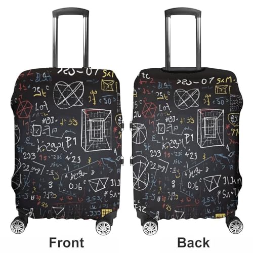 Mathematics And Physics Luggage Cover, Washable Elastic Suitcase Cover Protector Fit 18-32 Inch Luggage3
