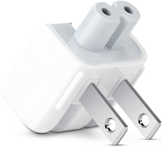 PARTOP AC Wall Adapter Plug Duckhead US Wall Charger AC Cord US Standard Duck Head for MacBook Mac iBook/iPhone/iPod AC Power Adapter