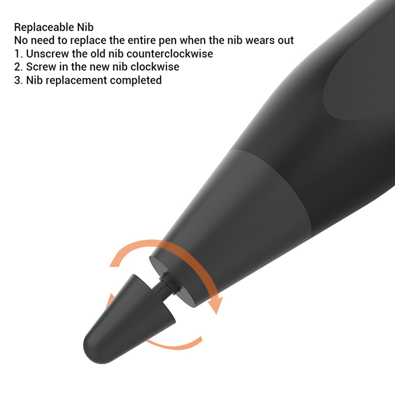 LICAEVEY Penna Stilo Magnetica per Remarkable Paper Pro/Pro Move, 4096 Livelli di Pressione con sensibilità All'inclinazione, Penna Digitale Ricaricabile con Protezione del Palmo per (BLACK)