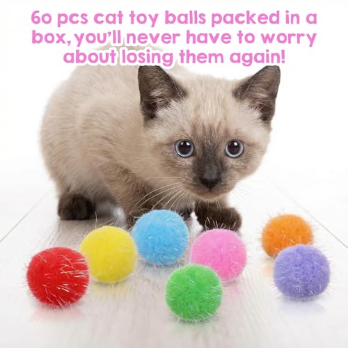 Bolas de flash de colores surtidos para juego interactivo y ejercicio de gatitos 5