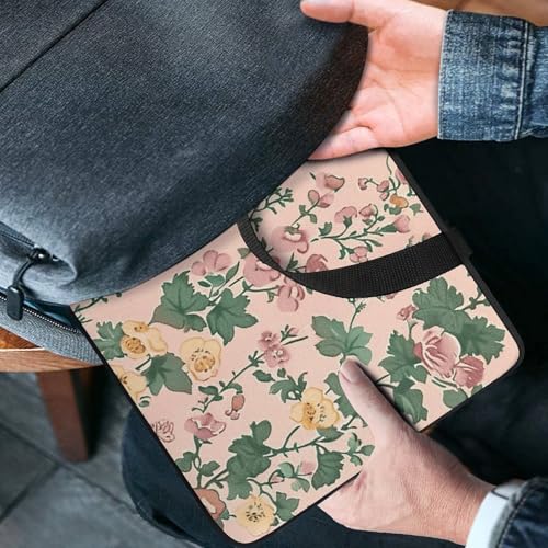 Bolsa para laptop con patrón de flores pequeña miniatura 2