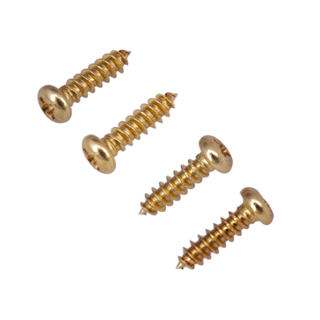 Big Shoppe Store Durable Tuning Peg Mounting Screws for Electric/Acoustic Guitar Golden Musical Instrument Parts 50pcs/Pack
