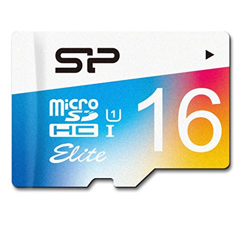 Silicon Power SP016GBSTHBU1V20AE 16GB, Up to 85MB/S MicroSDHC UHS-1 Class10, Elite Flash Memory