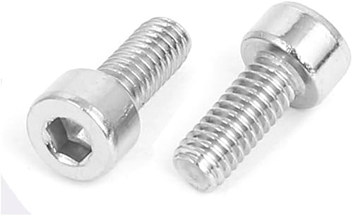 Miniatura 2 de IIVVERR Tornillos de cabeza hexagonal de acero inoxidable de 0.118 in, tornillos M4x0.0.276 inx0.394 in (50 unidades 0.118 in de acero inoxidable
