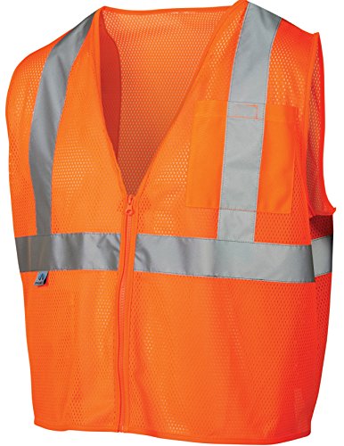 Pyramex Safety RVZ2120L RVZ21 Series Vest Hi-Vis Orange - Size Large