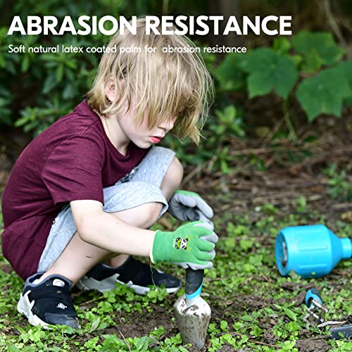 Vgo... 1-Pair Age 3-5 Kids Gloves Kids Gloves, Bamboo Fibre Gardening Gloves, Children Yard Work Gloves, Soft Safety Rubber Gloves (Size Xxxs, Green, Kid-Rb6026) #TOP2