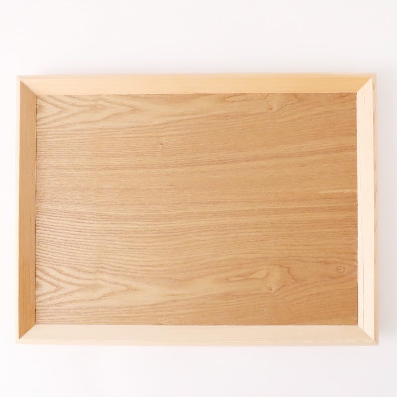 Yamaka Lacquerware Shop Tray Obon Wooden Blank Wood Rectangle 12.4 x 8.5 inches (31.5 x 21.5 cm) : Home & Kitchen