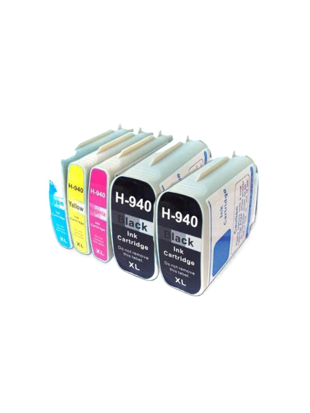 Cartuccia Inchiostro 940XL 5 Pezzi Compatibile Con HP OfficeJet Pro 8000 Wireless 8500A