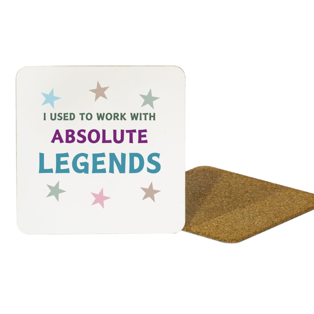 Second Ave Gift Company White Second Ave Funny I Used To Work With Absolute Legends Colleagues Leaving Gift Mdf Coaster