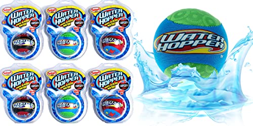 JA-RU Water Skipping Ball (6 Pack) – Squishy Water Bouncing Ball 880-6s