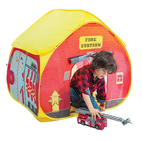 Fun2Give Pop-It-Up Firestation Tent with Streetmap Playmat...