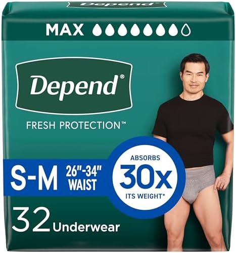 Depend Fresh Protection Adult Diapers, Incontinence Underwear for...