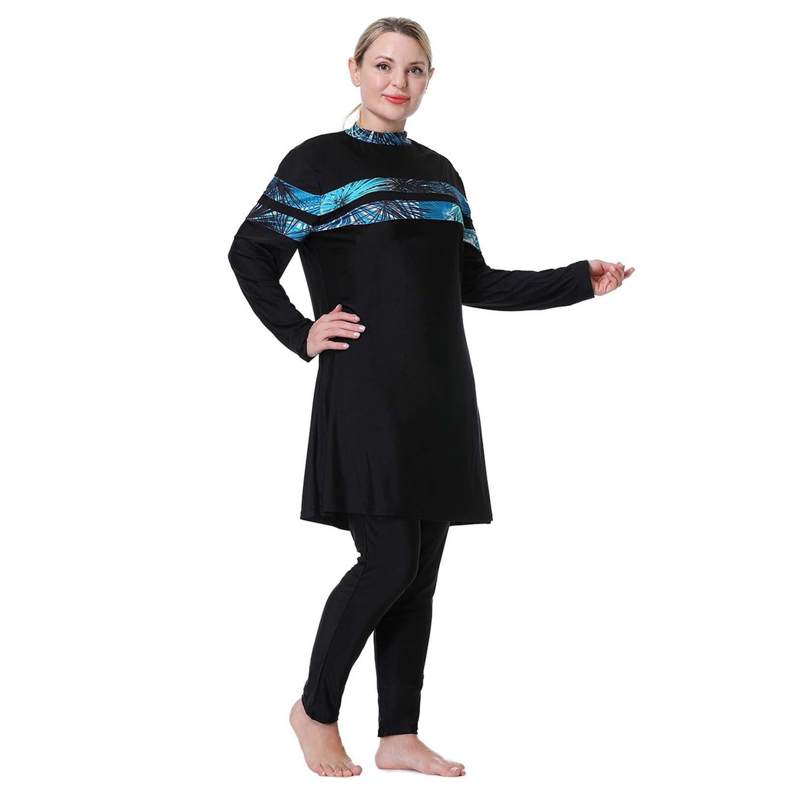 Musulmani Costume Curvy Donna Intero Tankini Coppa G Burkini Modellante Sostegno Seno Taglie Forti Costumi Pancia Senza Spalline Mare Interi per Grande con