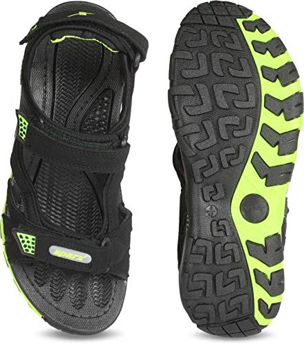 Sparx mens SS0496G Blackflightgreen Sandal - 9 UK (SS0496GBKFG0009)