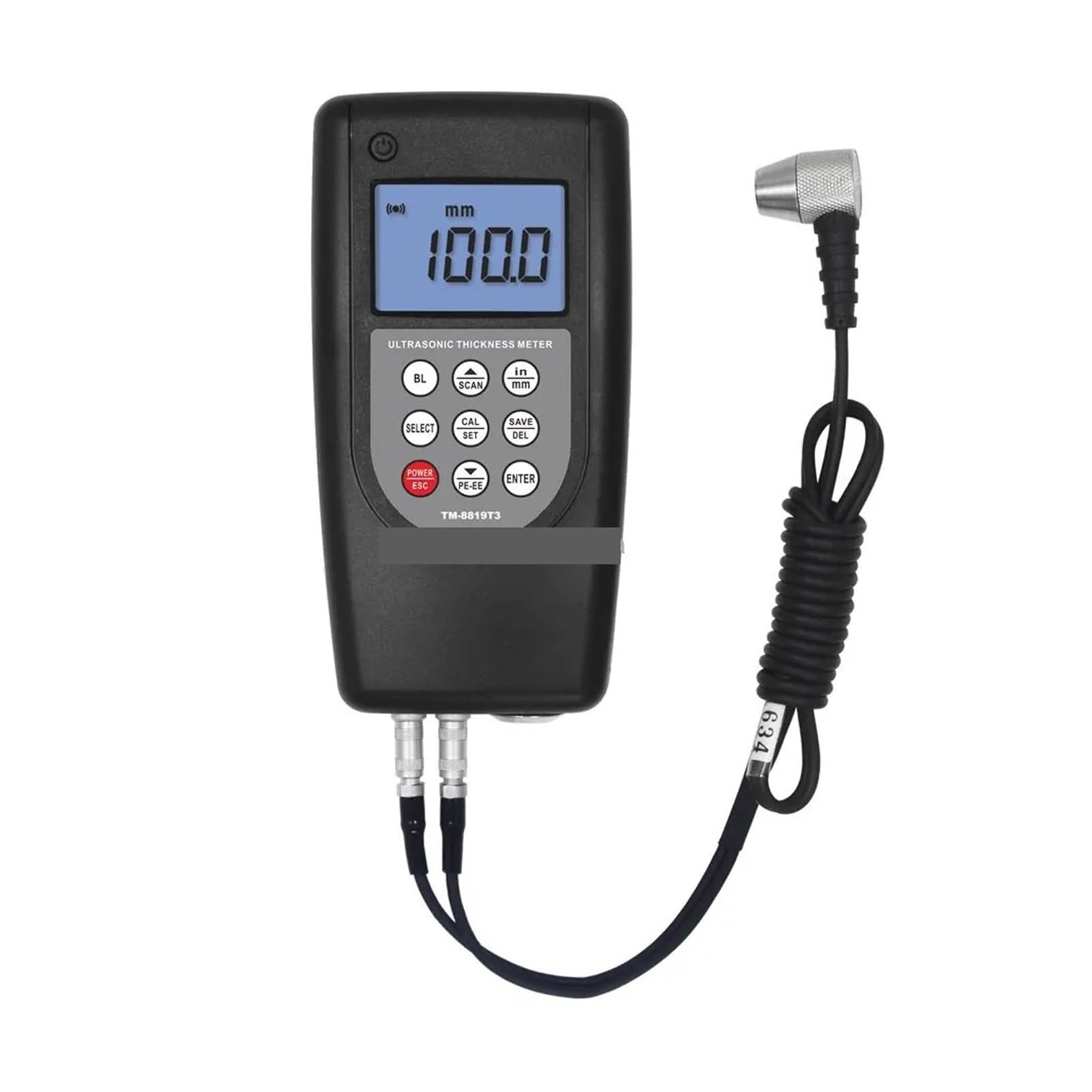 Digital Ultrasonic Thickness Tester Through Coating MUL-ti Mode Gauge for Industrial Inspection