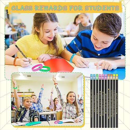 Lápices de colores set 80 piezas con pulseras motivacionales miniatura 5