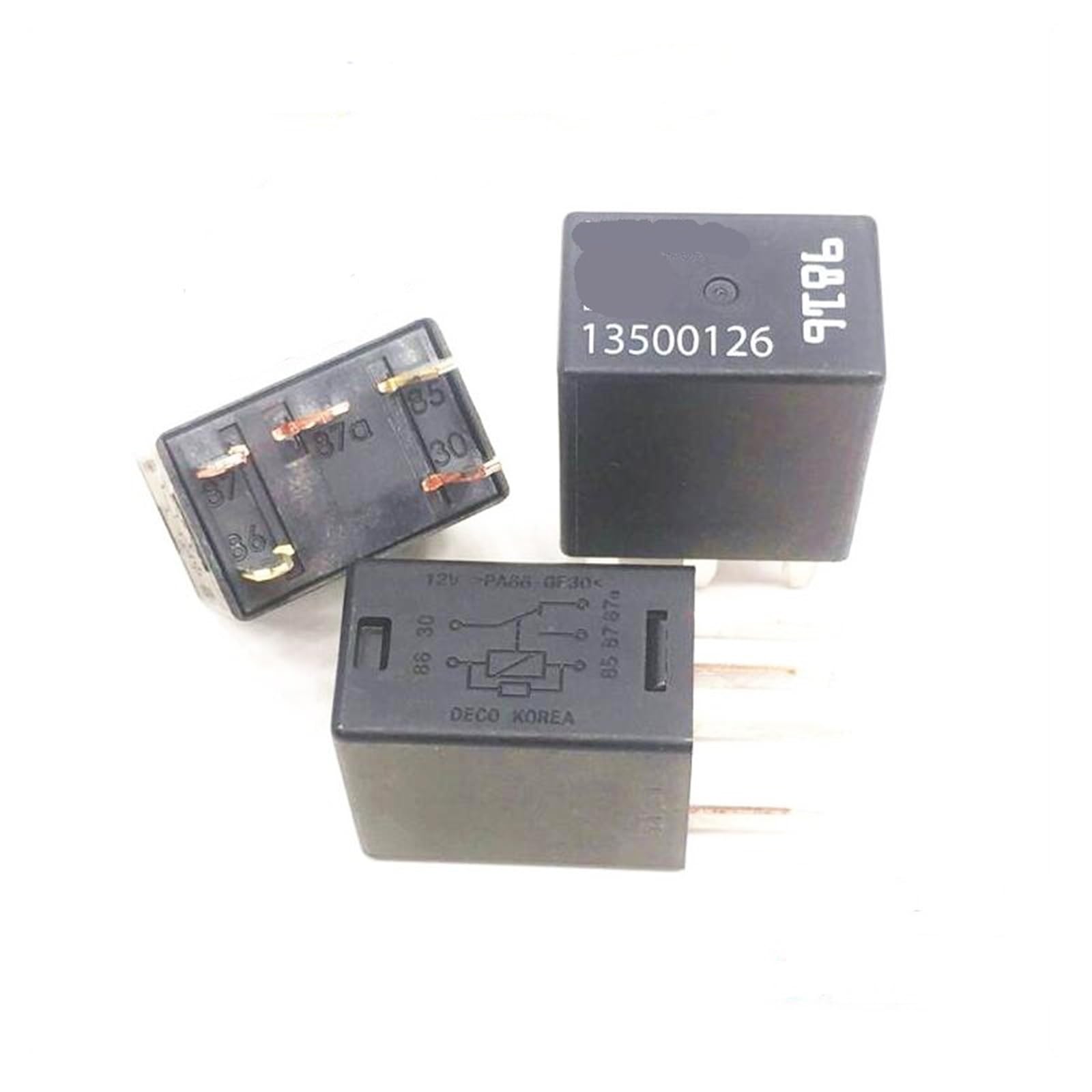 Relé 12V 5PIN 13500126 conmutador de corriente continua pack de 5 piezas 2