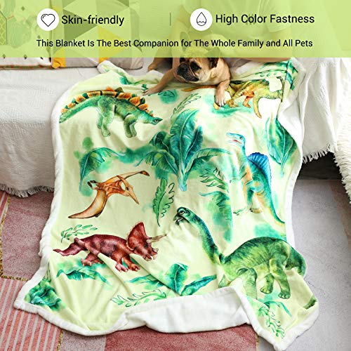 Chifave D001 Dinosaur Blanket Dino Throw Blankets For Boys Soft Flannel Dinosaurs Gifts thumb #1
