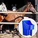Baderke 6 Pcs Plastic Feed Scoop Enclosed Feed Scoop with Measure Marks Heavy Duty Durable Stackable for Horse Goat Ranchers Livestock Homesteaders Feeding Supplies(Blue)