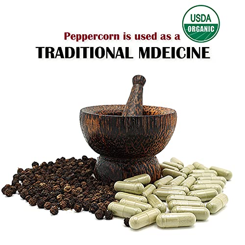 Himalayan Chef Organic Black Pepper Refillable Glass Grinders, 6.40 Ounces #TOP2