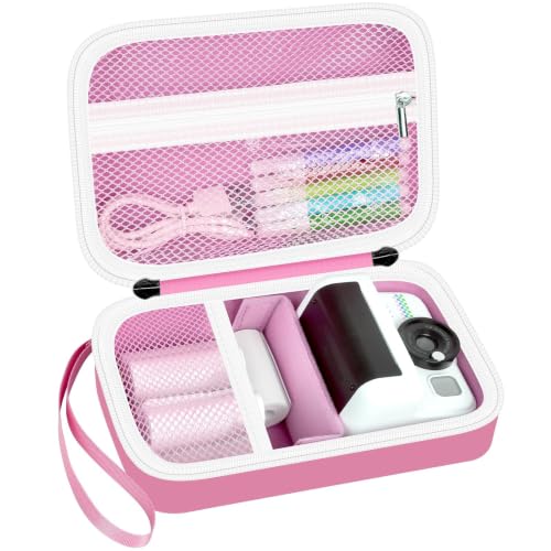 Maleta para cámara instantánea infantil rosa miniatura 1