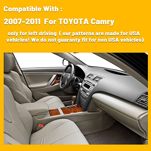 Inuboxes Dashboard Dash Board Cover Mat Pad Carpet Non-Slip Custom Compatible With Toyota Camry 2007-2011 Protector Sunshield (Black Trim) #TOP5