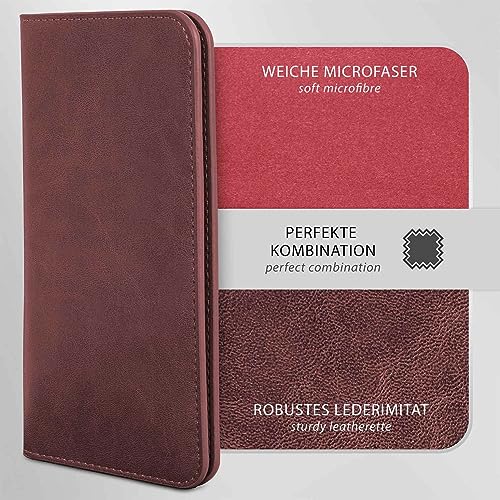 Coque Xiaomi 13 Lite en cuir végétalien bordeaux chic - 4