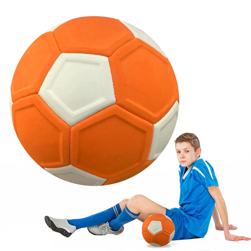 Balón De Futbol Curvo, Tamaño 5 Balon Futbol con Curvas Y Efectos, Balón De Fútbol Curvado De Goma 22cm, Pelota Curva Fútbol para Juegos deFútbol Infantile
